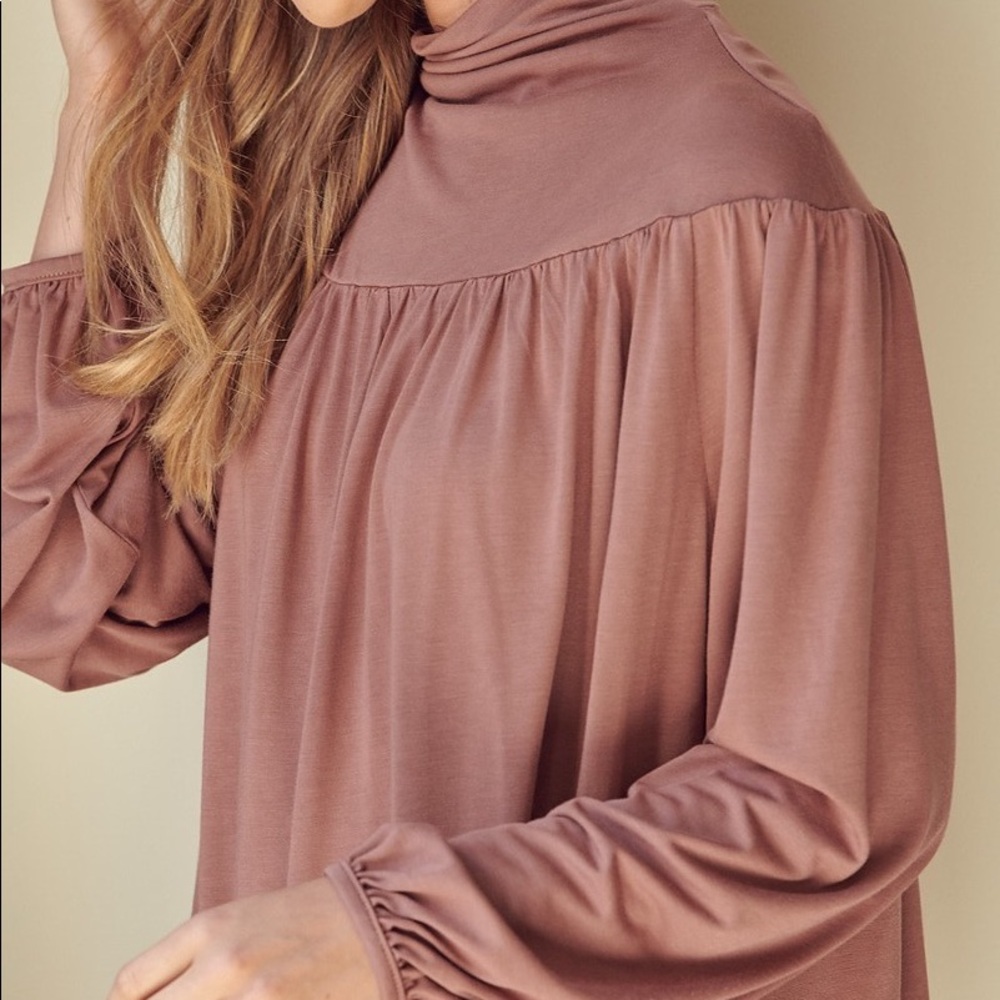 High Neck Romantic Style Long Sleeves